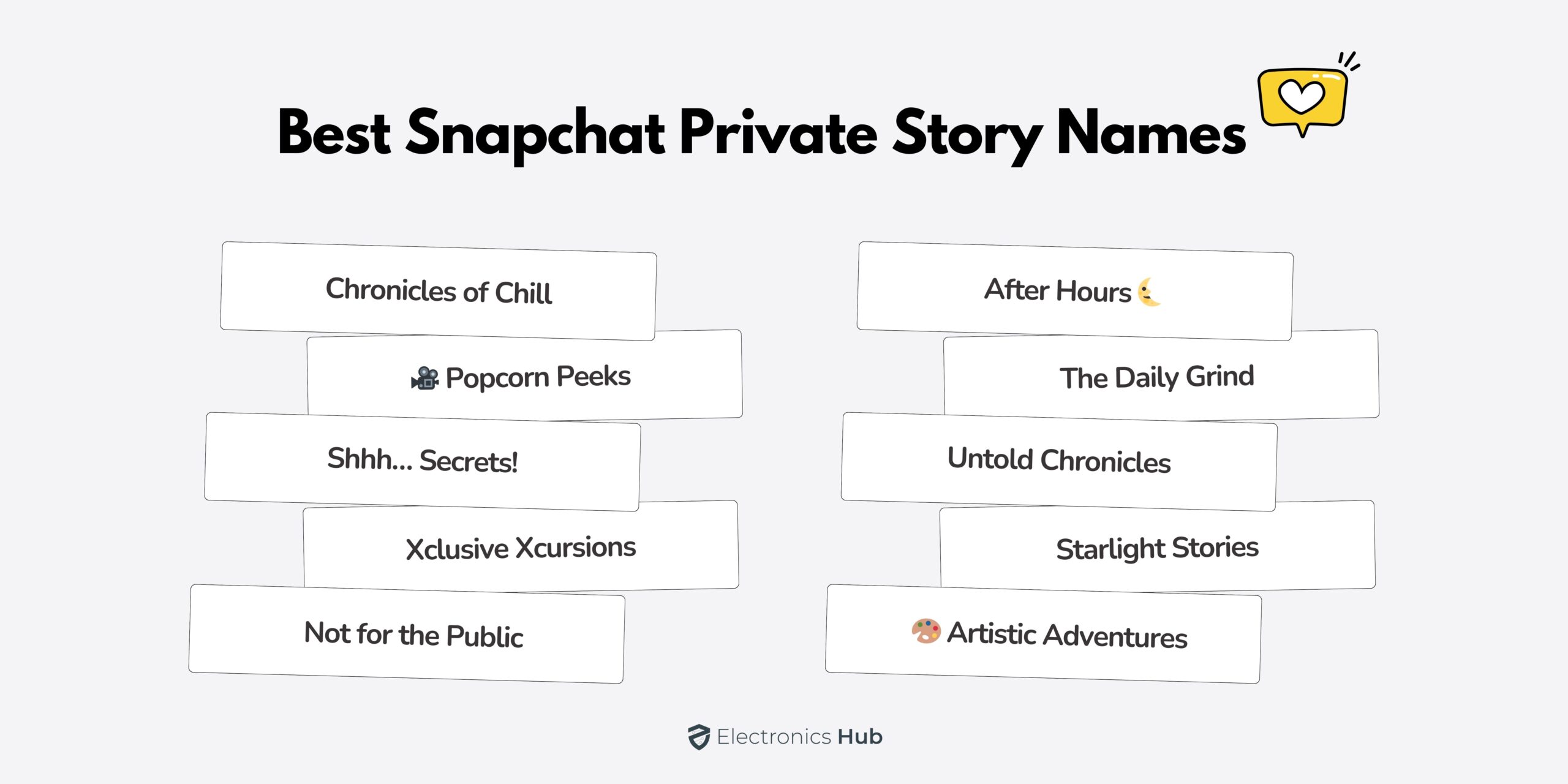 Best Snapchat Private Story Names