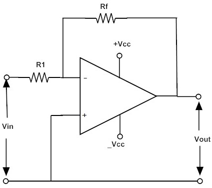 inverting operational amplifier