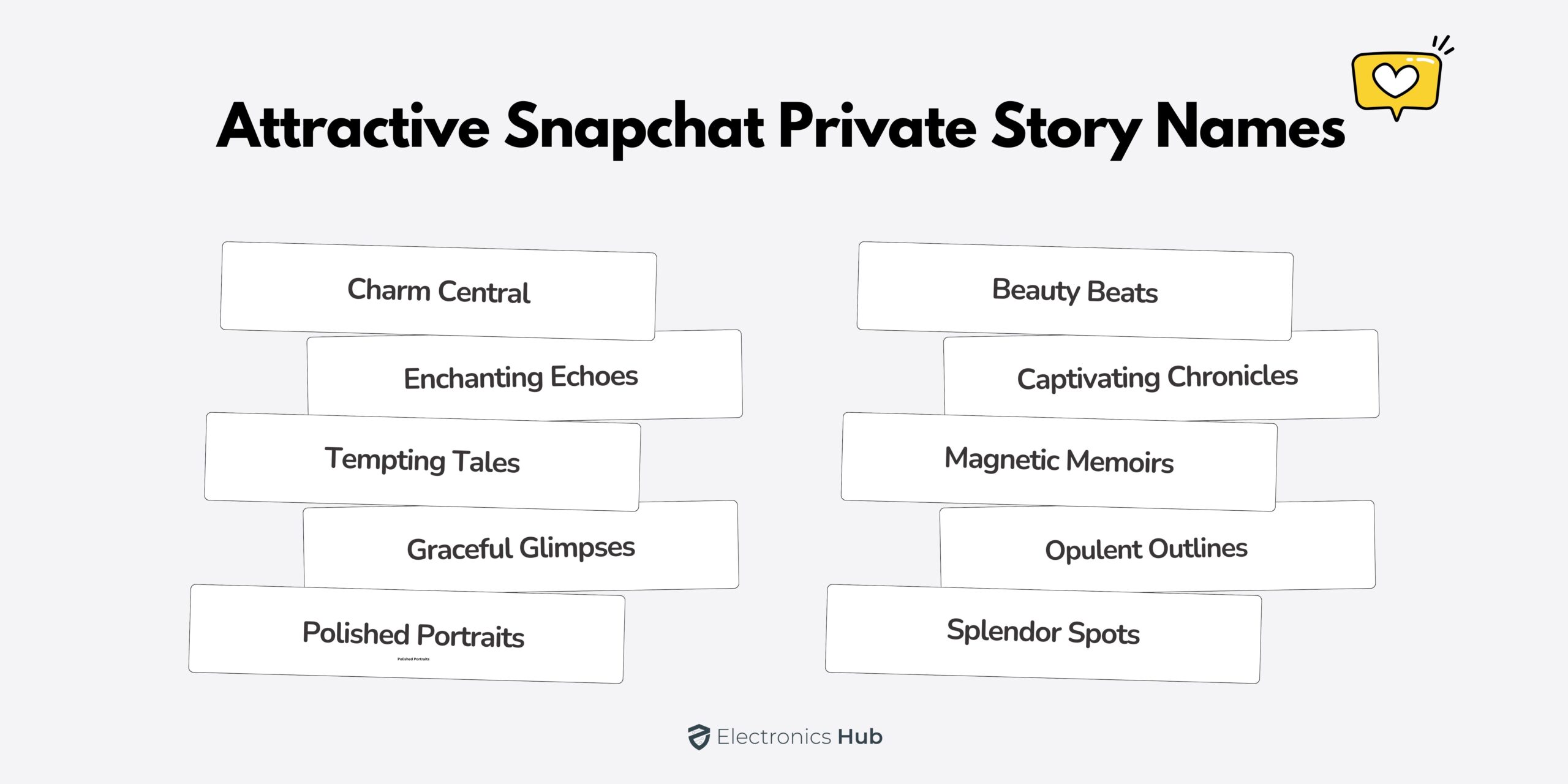 Attractive Snapchat Private Story Names