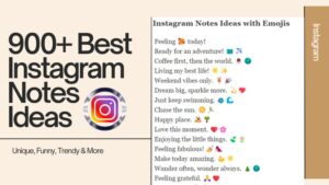 Best Instagram Notes Ideas