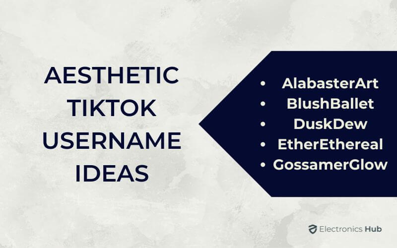 Aesthetic TikTok Username Ideas