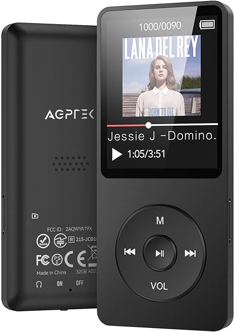 AGPTEK A02X MP3 Player With Bluetooth