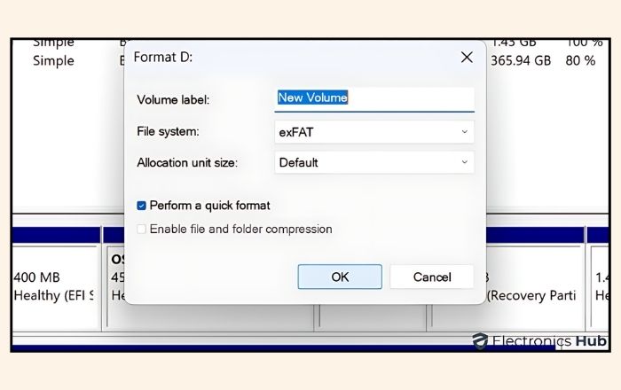 assign a drive label - how to sd card format