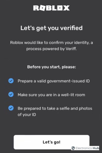 Begin Age Verification - activate roblox voice chat