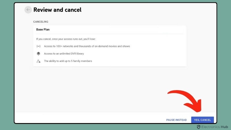 Cancel Membership-cancelling youtube tv subscription