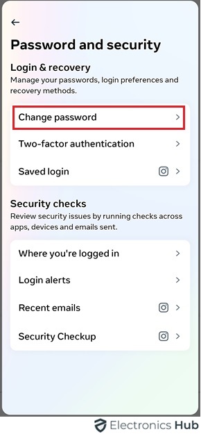 change password option - why does instagram restrict certain activity