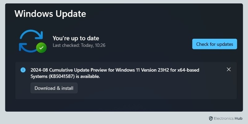 Check For System Updates-check cpu usage