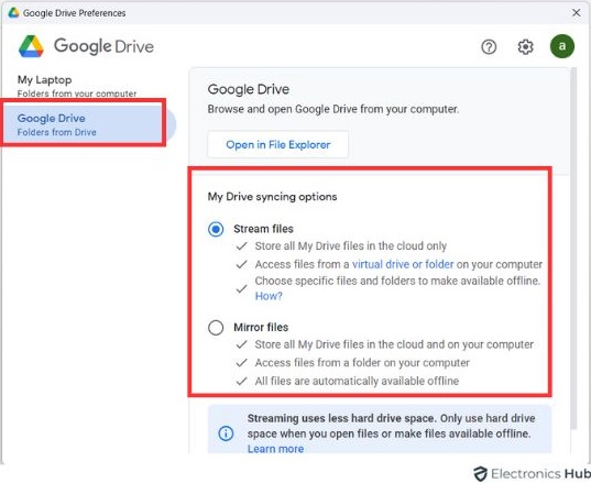 Sync google drive - Backup Drive