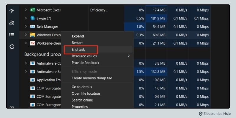 Close Unused Background Running Programs-decrease cpu usage