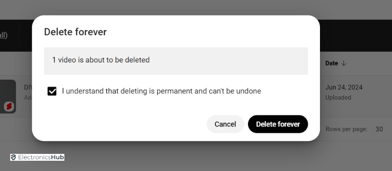 Delete Forever-delete youtube channel