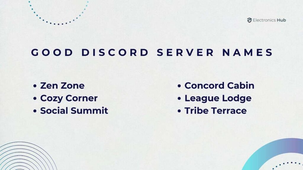 GoodDiscordservernames