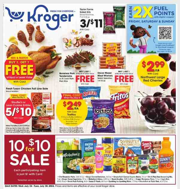 Kroger Weekly Ad Special Sale Deals