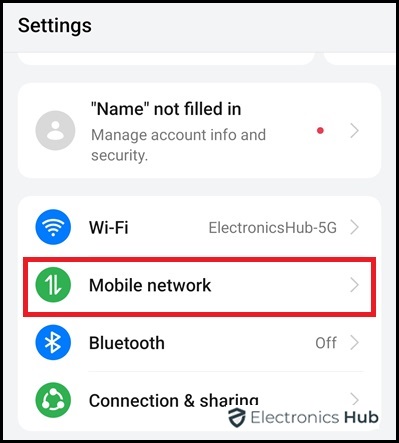 Mobile Network - Wi-Fi calling