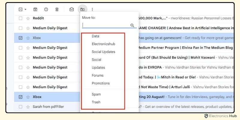 Move the Emails-how to stop promotions in gmail