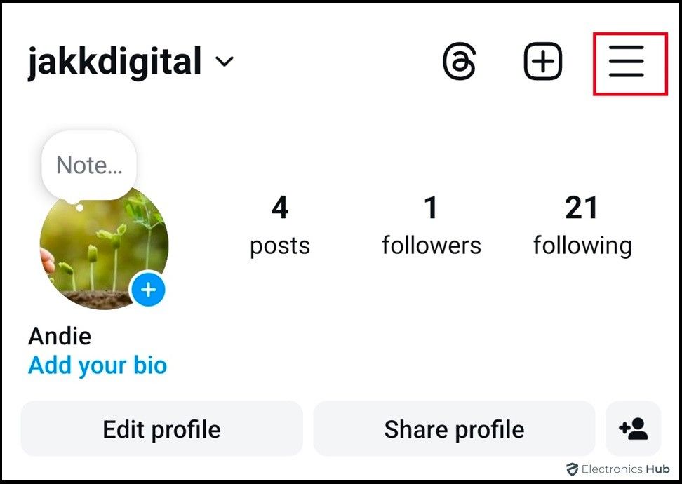 Profile-change password for instagram