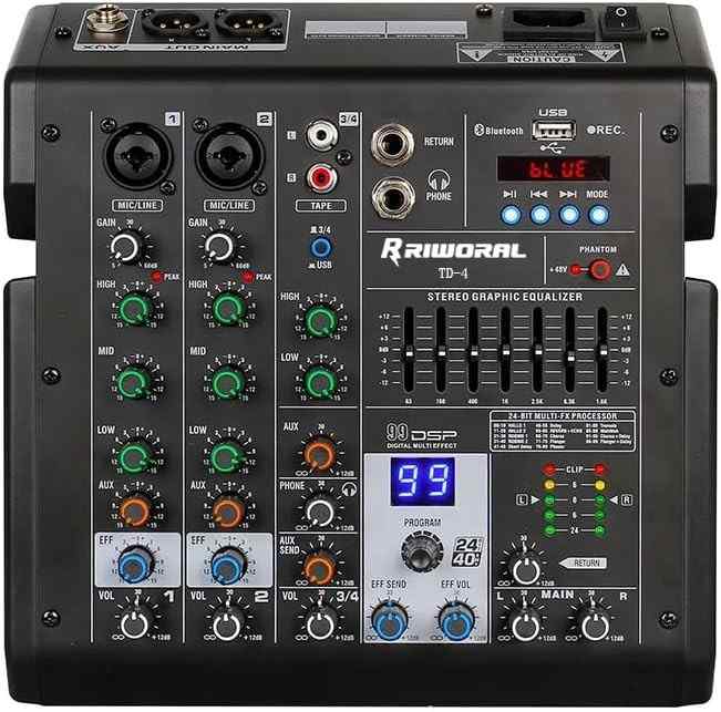 Riworal DJ Mixer Audio Interface