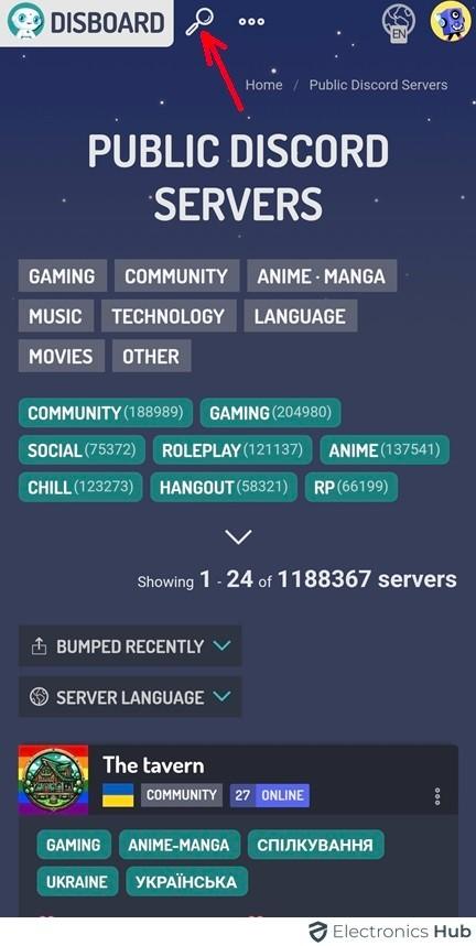 search-discord search server