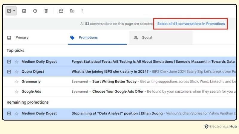 Select All Emails in the Promotions Tab-gmail delete promotions