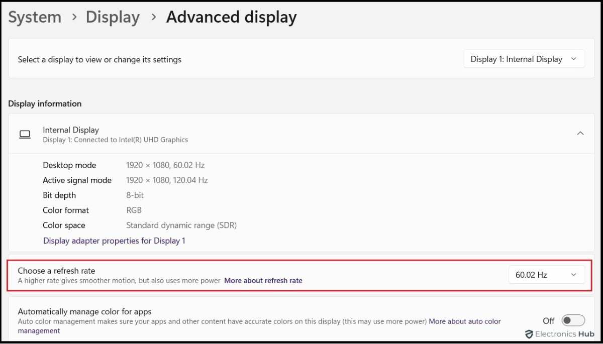 how to check refresh rate on monitor