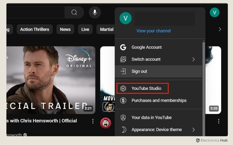 select “YouTube Studio” - auto translate youtube videos