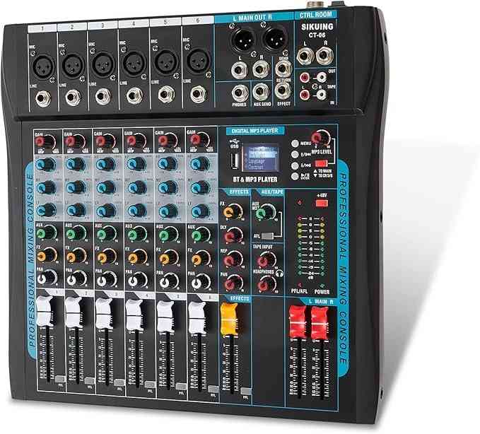 SIKUING Audio Mixer Board