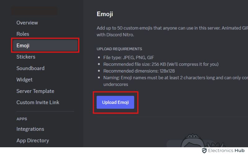 upload emoji - add emojis to Discord