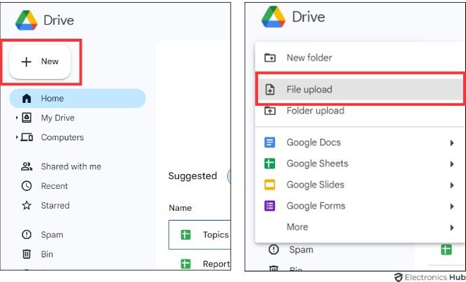 Using Computer - Upload Photos to Google Drive