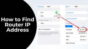 how to find the router ip address