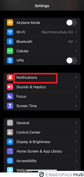 Tap on Notifications for Time Sensitive